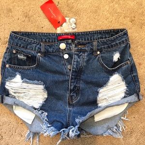 CAFFEINE Shorts - NEW with tags Distressed Denim Shorts CAFFEINE Shorts - NEW with tags Distressed Denim Shorts